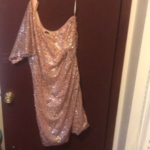 Sequined Pink Dress